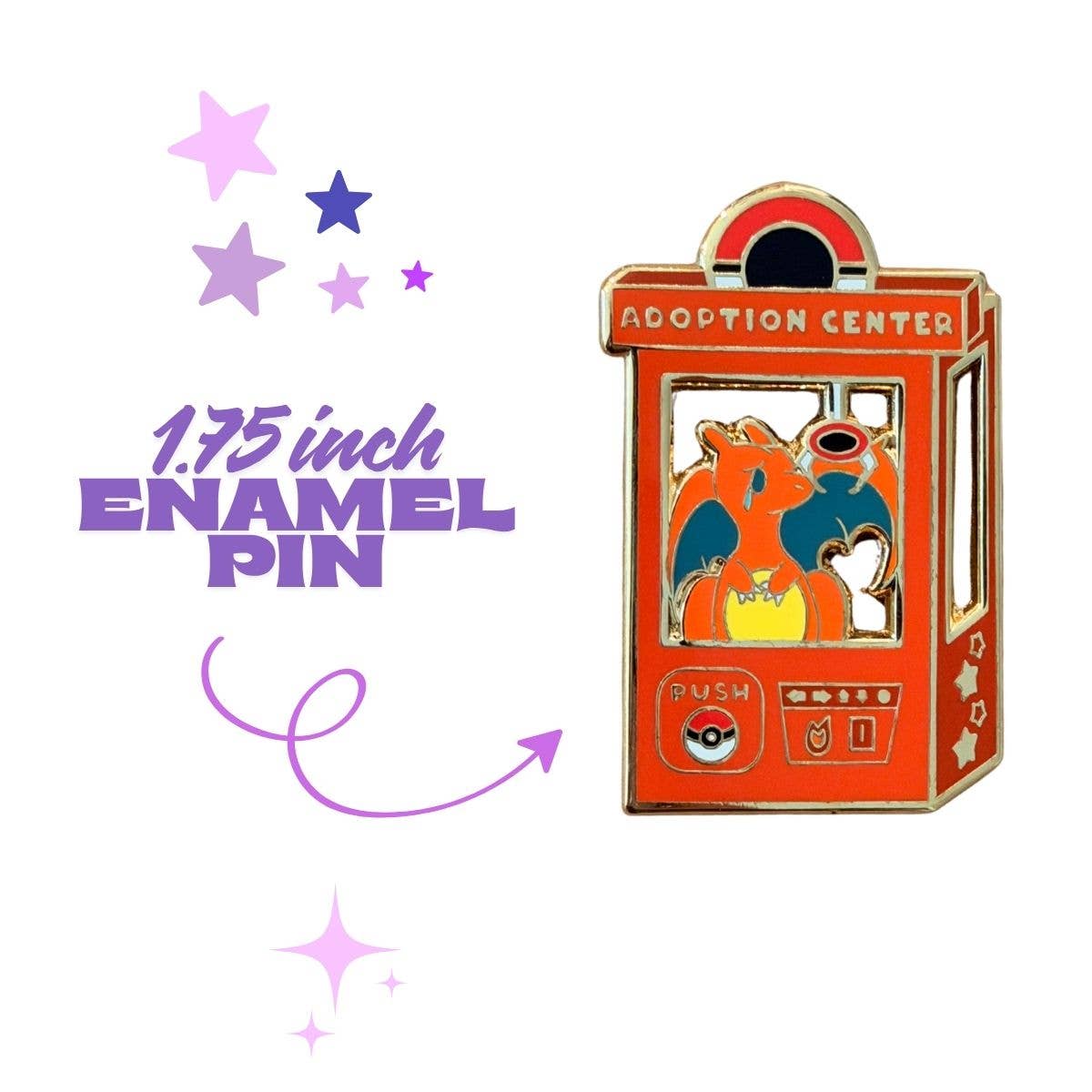 Pokemon Charzaird Anime Enamel Pin