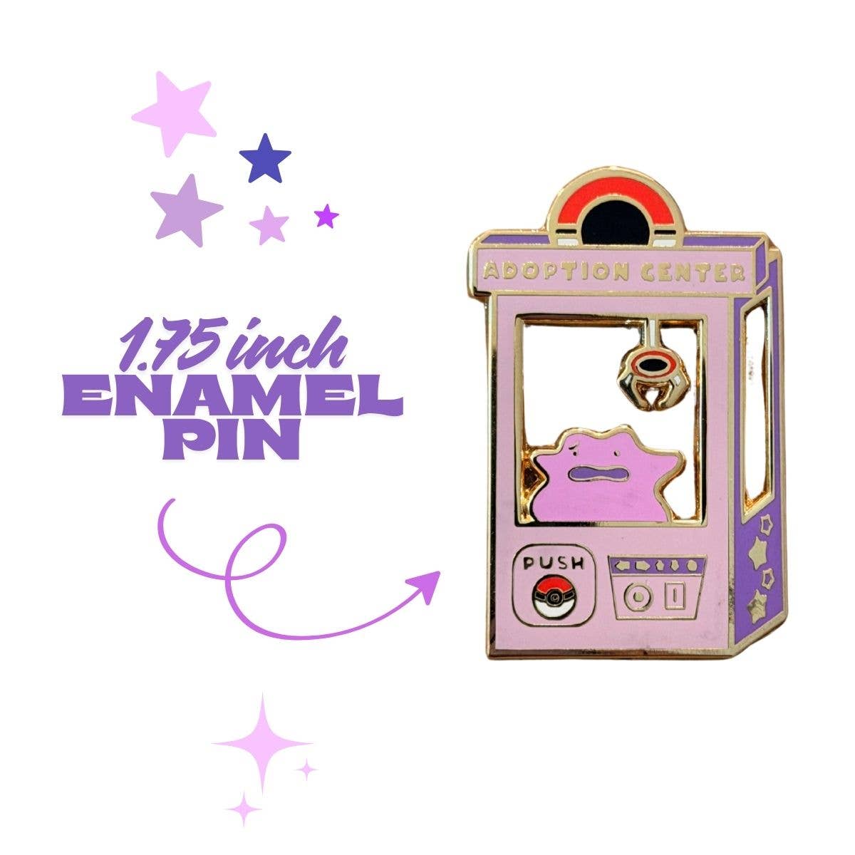 Pokemon Ditto Enamel Pin Anime