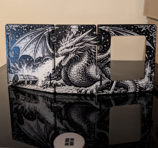 Spell Book Dice Tower with Viewing Window
