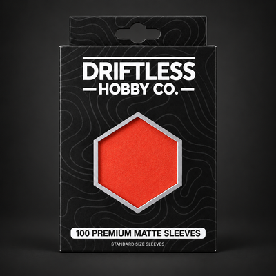 Driftless Premium Matte Card Sleeves — Campfire (Orange)