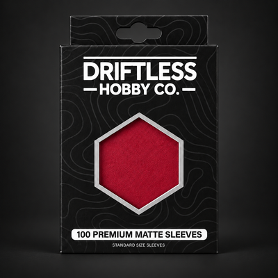 Driftless Premium Matte Card Sleeves — Cranberry Ridge (Red)