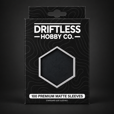 Driftless Premium Matte Card Sleeves — Midnight Trail (Black)