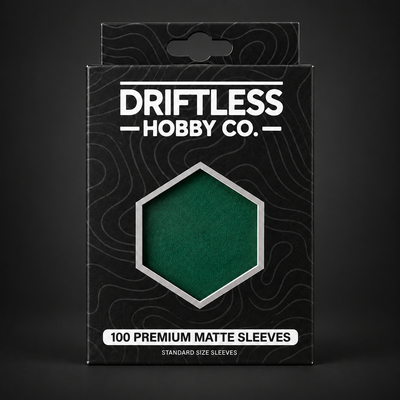 Driftless Premium Matte Card Sleeves — Pine Grove (Green)