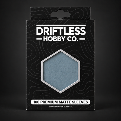 Driftless Premium Matte Card Sleeves — River Fog (Blue Gray)