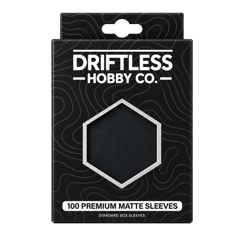 Driftless Premium Matte Sleeves — Midnight Trail black