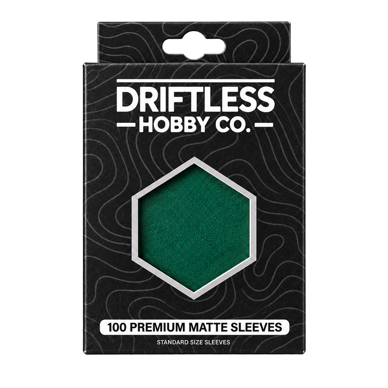 Driftless Premium Matte Sleeves — Pine Grove green