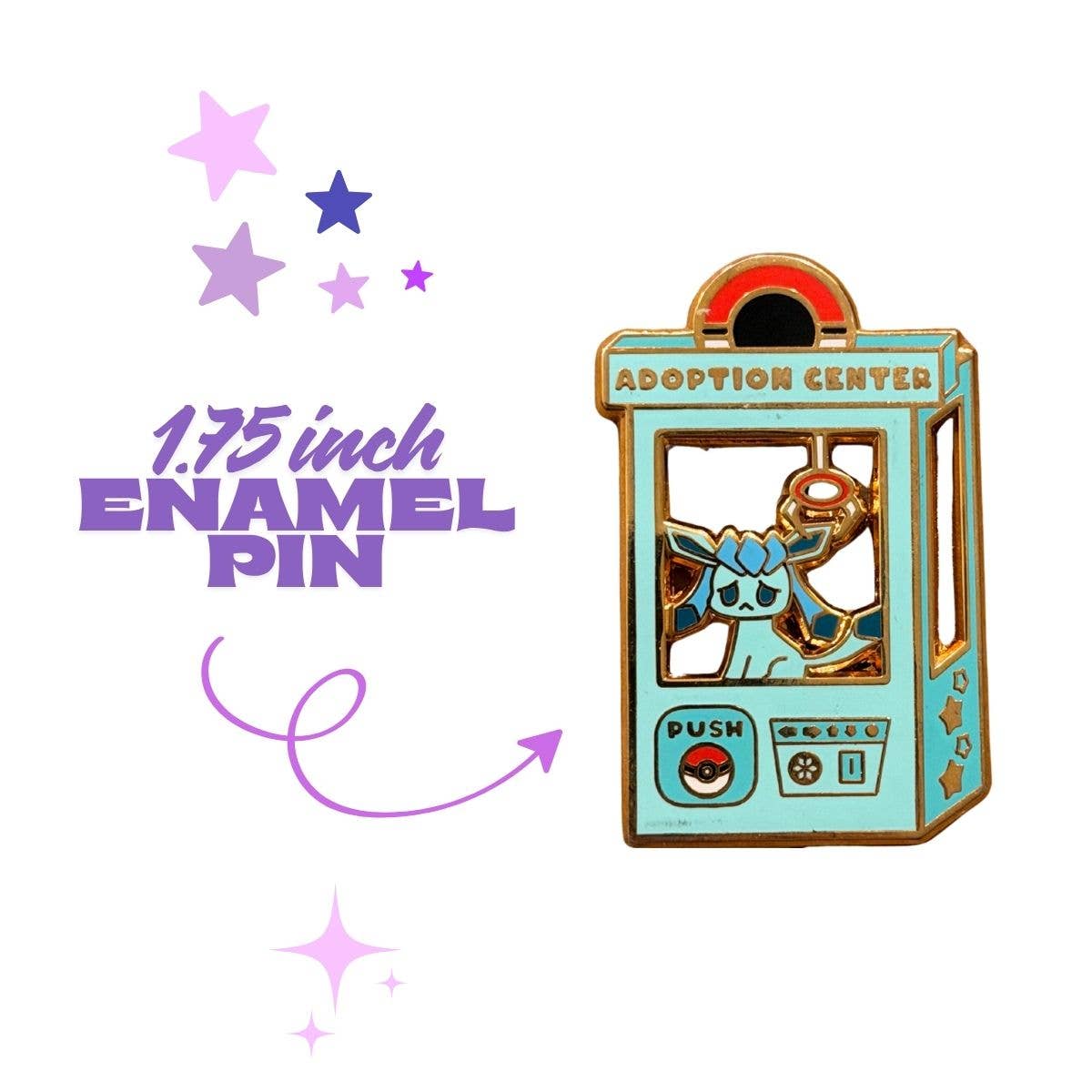 Pokemon Glaceon Enamel Pin Anime
